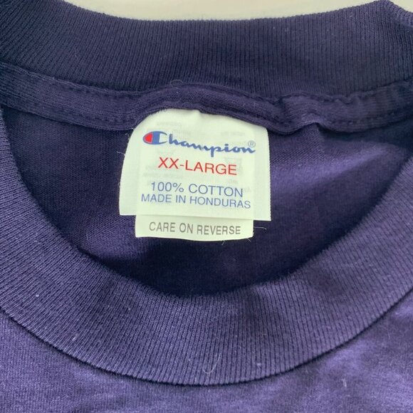 James Madison Dukes NCAA Purple Champion Branded Short Sleeve Crewneck Shirt 2XL - Picture 3 of 5